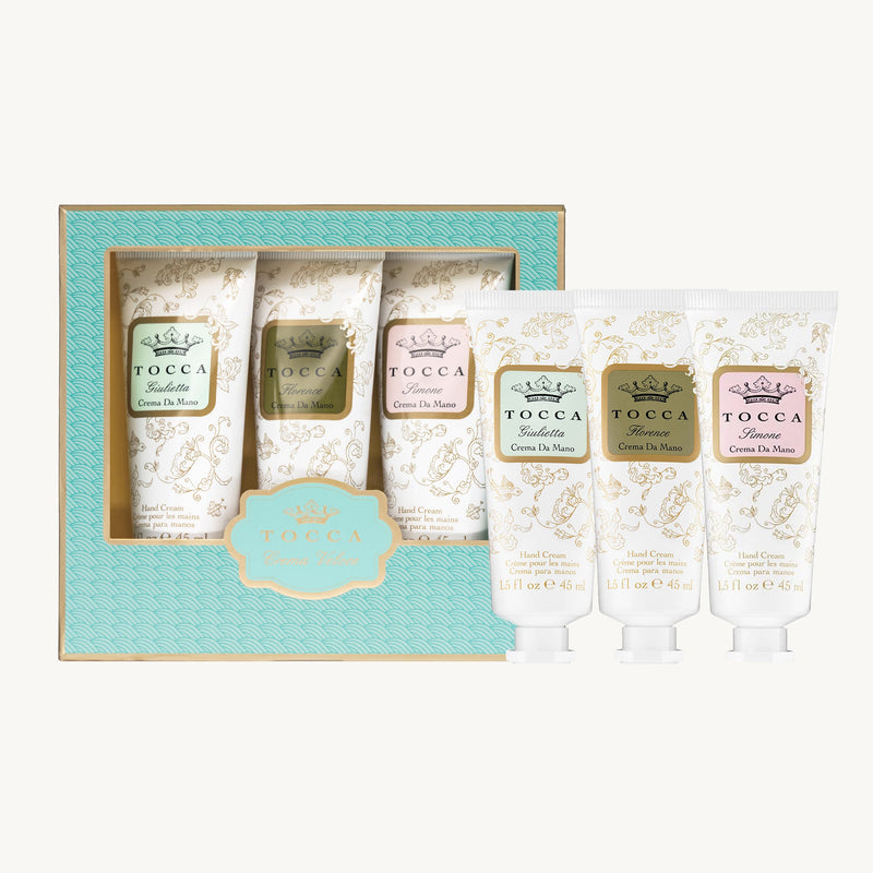 Tocca Gift/Travel Set Garden Collection Crema Veloce Hand Cream Set